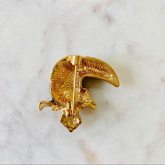 Sparkle Toucan Brooch Pin Bling Crystal - Picture 4 of 5